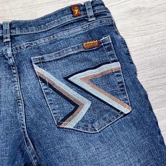 7 For All Mankind FLynt Jeans size 32 detailed back pockets - Picture 5 of 8